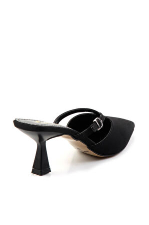 Siyah Kumaş  Kadın Terlik K04231434104