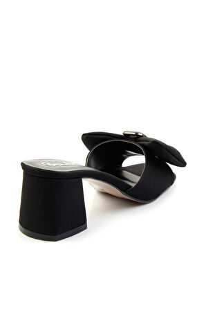 Siyah Kumaş  Kadın Terlik K04233002604