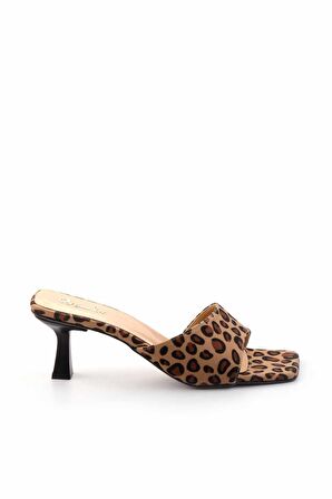 Leopar Kumaş  Kadın Terlik K04233005504