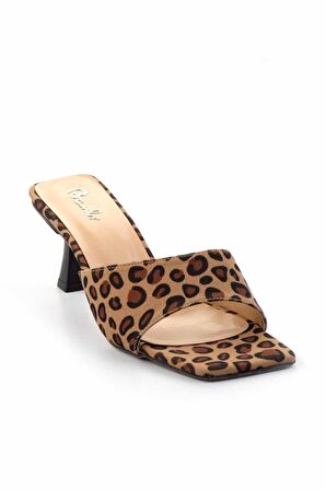 Leopar Kumaş  Kadın Terlik K04233005504