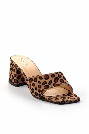 Leopar Kumaş  Kadın Terlik K04233008004