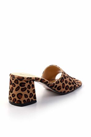 Leopar Kumaş  Kadın Terlik K04233008004
