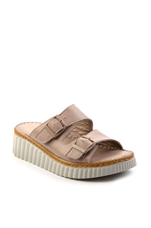 Nude Leather Kadın Terlik K04281030903