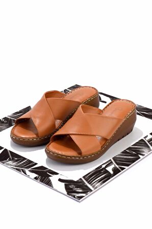 Taba Hakiki Deri Kadın Terlik K04296060103