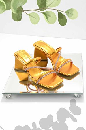 Bambi Parlak Turuncu  Kadın Terlik K04317050509