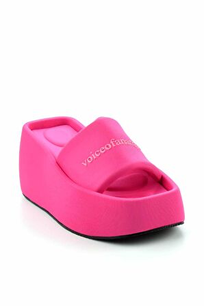 Bambi Pembe Kumas  Kadın Terlik K04321038204