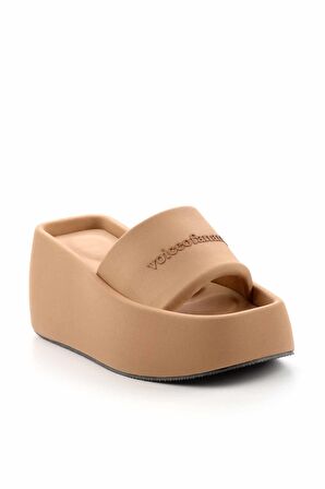 Nude Kumaş  Kadın Terlik K04321038204