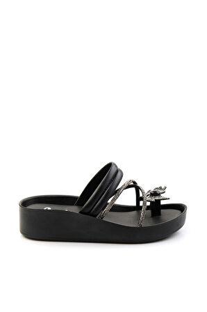 Siyah Platin  Kadın Terlik K04328023809