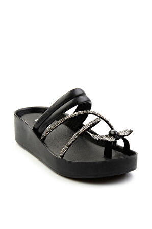 Siyah Platin  Kadın Terlik K04328023809
