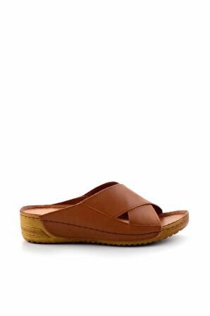 Taba Hakiki Deri Kadın Terlik K04331031203