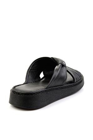 Siyah Leather Kadın Terlik K04331045103