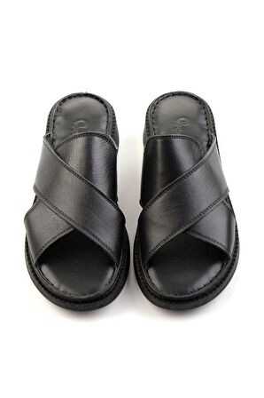 Siyah Leather Kadın Terlik K04331045603