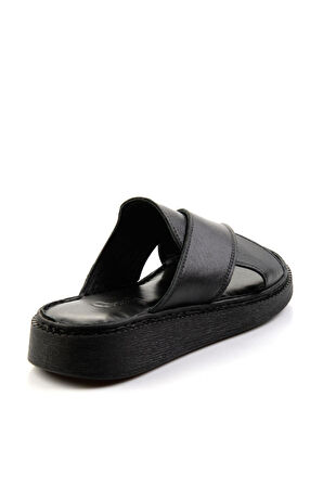 Siyah Leather Kadın Terlik K04331045603