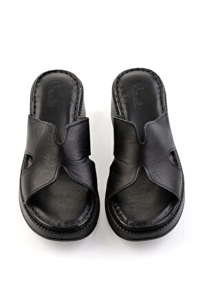 Siyah Leather Kadın Terlik K04331126003