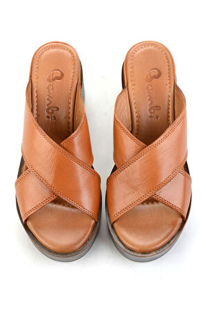 Taba Hakiki Deri Kadın Terlik K04359022203