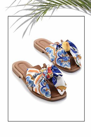 Taba Bej Hakiki Deri Kadın Terlik K04376050003