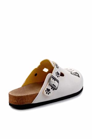 Beyaz  Kadın Terlik K04468000409