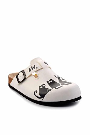 Beyaz  Kadın Terlik K04468000509