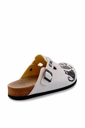 Beyaz  Kadın Terlik K04468000509