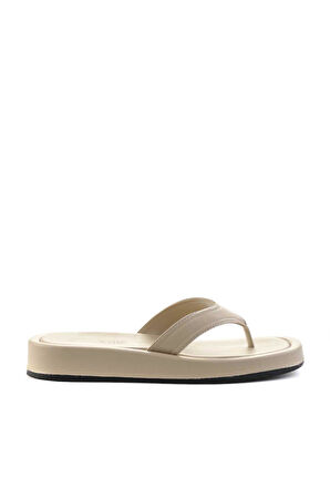 Beyaz Leather Kadın Terlik K04507240103