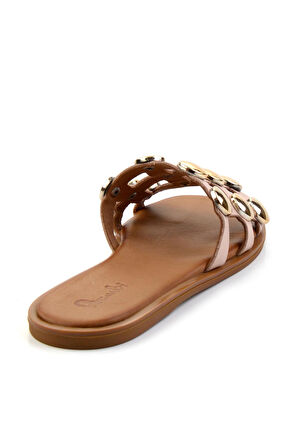 Nude Leather Kadın Terlik K04507111103