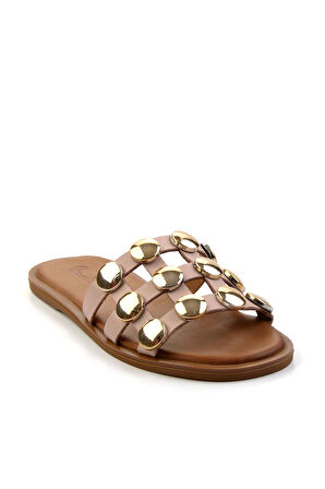 Nude Leather Kadın Terlik K04507111103