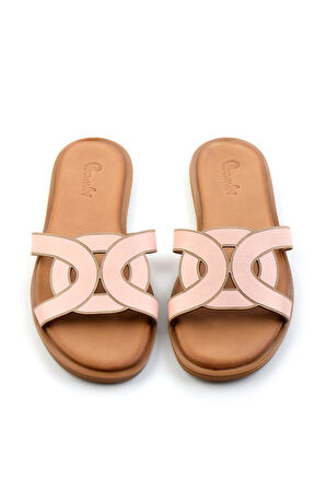 Nude Leather Kadın Terlik K04507240103