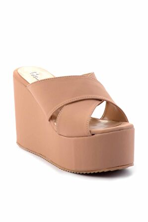 Nude Kumaş  Kadın Terlik K04534020104