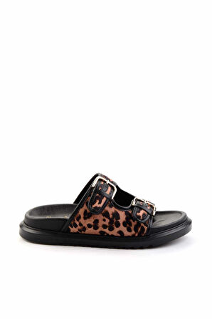 Leopar Kumaş  Kadın Terlik K04545005104