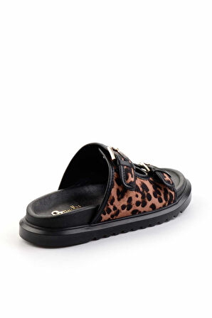 Leopar Kumaş  Kadın Terlik K04545005104