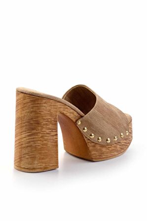 Vizon Nubuk  Kadın Terlik K04566007001