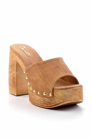 Taba Nubuk  Kadın Terlik K04566007001