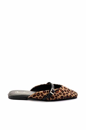 Leopar Kumaş  Kadın Terlik K04575005004
