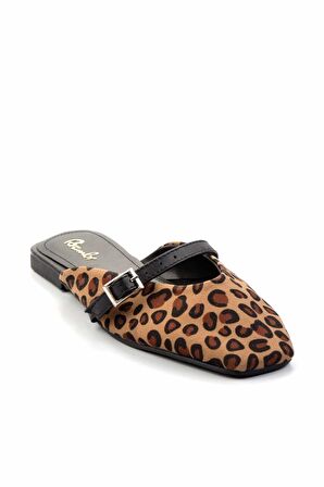 Leopar Kumaş  Kadın Terlik K04575005004