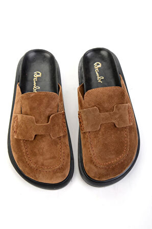 Taba Hakiki Deri Kadın Terlik K04606021702