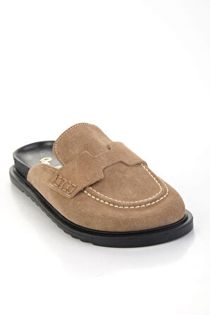 Vizon Hakiki Deri Kadın Terlik K04606021702