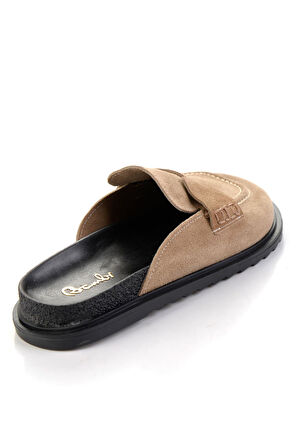 Vizon Hakiki Deri Kadın Terlik K04606021702