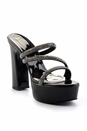 Siyah Platin  Kadın Terlik K04606050308