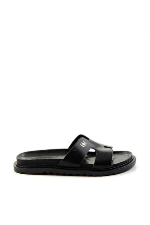 Siyah Leather Kadın Terlik K04666013803
