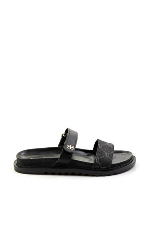 Siyah Leather Kadın Terlik K04666014003