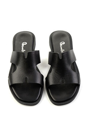 Siyah Leather Kadın Terlik K04666014403