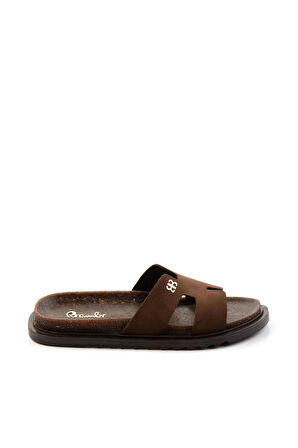 Kahve Leather Kadın Terlik K04666013801
