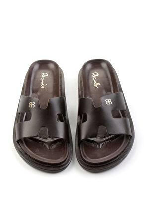 Kahve Leather Kadın Terlik K04666013803