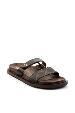 Kahve Leather Kadın Terlik K04666014003