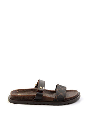 Kahve Leather Kadın Terlik K04666014003