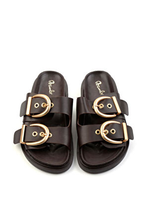 Kahve  Kadın Terlik K04666014309