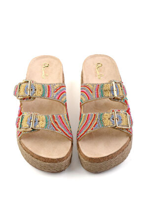 Bej  Kadın Terlik K04678080387