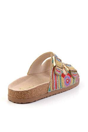 Bej  Kadın Terlik K04678080787