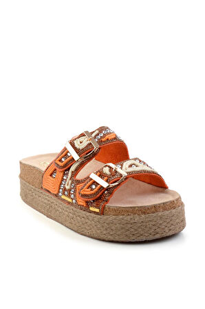 Turuncu  Kadın Terlik K04678080587