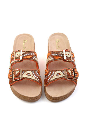 Turuncu  Kadın Terlik K04678080887